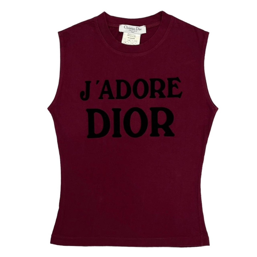J’adore Dior Burgundy Top